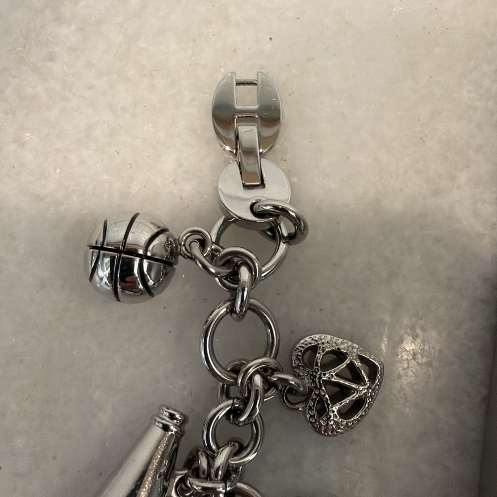 Fossil UNC Charm Bracelet Watch Tar Heels NWT - Picture 7 of 14